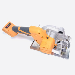 Sierra Circular Inalámbrica Portátil de 5 Pulgadas, con Batería de Litio, Recargable, de Una Mano, 125 mm, Herramienta para Cortar Madera, Naranja, LQ01 PG4400 C - Product Image 1