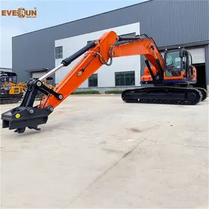 China EPA CE EVERUN ERE135 Pala Motor Hidráulico Diesel Hidráulico Equipo sobre orugas micro excavadora 13,5 toneladas para la venta