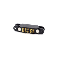 Connecteur magnétique Pogo Pin personnalisé à 10 broches, pas de 2,54 mm, double rangée, mâle-femelle, avec oreilles de fixation pour la charge des appareils