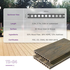 Paneles decorativos para exteriores compuestos de plástico y madera resistentes a los rayos UV para exteriores - Product Image 5