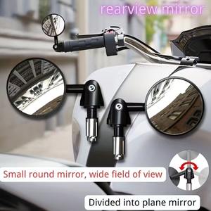 Espejo Retrovisor para Motocicleta, Modificado, Nuevo, con Alerón Fijo, Universal, Amplio Campo de Visión, Reflectante - Product Image 2