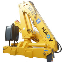 Boom pliante de grue mobile d'articulation hydraulique de 5 tonnes montée sur camion avec des composants de noyau de roulement de pompe à moteur-disponible à la vente
