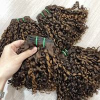 Extensions de Cheveux Naturels Bouclés Pixie de Haute Qualité 100% Remy, Tissages de Cheveux en Gros, Fournisseur d'Extensions de Cheveux