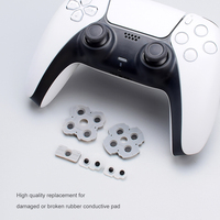Tampons en caoutchouc conducteurs pour boutons de manette PS5, D-pad, boutons ABXY, adhésif conducteur V1 V2 V3