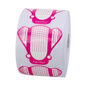 Papier Nail Art Conseils Extension Forme Guide Bande Professionnel UV Gel <span class=keywords><strong>Faux</strong></span> <span class=keywords><strong>Ongles</strong></span> Français Autocollant Moule Pochoir Manucure Outil Rose - Product Image 4