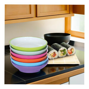 Ensemble de sushi écologique de qualité supérieure bol et tasse en mélamine de 5 pouces avec plusieurs choix de couleurs pour une expérience culinaire élégante - Product Image 1
