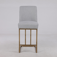 Tabouret de bar haut en métal nordique moderne de luxe salle à manger/boîte de nuit/hôtel/café/bar meubles pour bars et villas à domicile