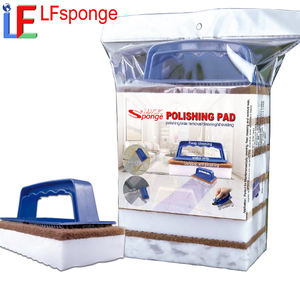 Polir les sols en <span class=keywords><strong>pierre</strong></span> Brosse à récurer multi-usage Brosse à coulis avec poignée, carrelage, terrasse, patio, marbre, brosses de nettoyage en profondeur pour salle de bain - Product Image 3