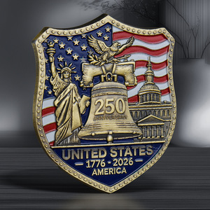 Badge commémoratif double face sculpté et gravé, motif Cloche <span class=keywords><strong>de</strong></span> <span class=keywords><strong>la</strong></span> Liberté, 250e anniversaire des États-Unis, 2026 - Product Image 5