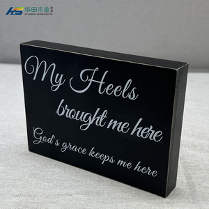 Segno decorativo in legno scatola di legno segno di arredamento scrivania <span class=keywords><strong>non</strong></span> si agitano o macinare e pregare e <span class=keywords><strong>fare</strong></span> - Product Image 6