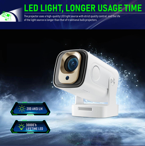 โฮมเธียเตอร์ HY260pro มินิโปรเจคเตอร์แอนดรอยด์แบบพกพา200แอนซี1080P โปรเจคเตอร์โฟกัสอัตโนมัติโปรเจคเตอร์4K