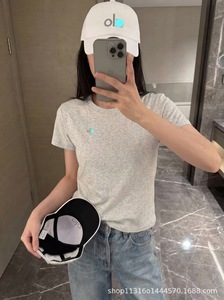 T-<span class=keywords><strong>shirt</strong></span> blanc pour <span class=keywords><strong>femme</strong></span>, vêtement féminin tendance, séchage rapide, tissu polyester élastique, hauts pour femmes, Sheines, vêtements décontractés durables - Product Image 5