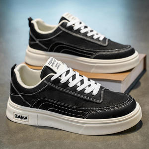 Zapatos Casuales de Lona para Hombre, Diseño de Lujo, Zapatillas de Moda Juveniles, Transpirables, con Plataforma Plana, para Skateboarding - Product Image 3