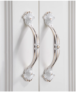 Hot Sale Solid Brass Northern European <strong>Ivory</strong> White Kitchen Cabinet Handles and <strong>Knobs</strong> <strong>Drawer</strong> Pulls - Product Image 4
