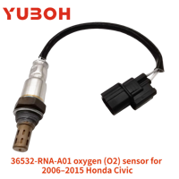 YUBOH 36532-RNA-A01 Capteur d'oxygène après catalyseur pour Honda Civic 1.8L/CR-V 2.0L 2006-2013 OEM 36532RNAA01 Capteur d'oxygène arrière inférieur