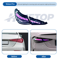 Feux arrière transparents HETOP W206 Classe C 2022-2026, feux arrière personnalisés transparents RGB, feux de voiture, feux arrière DRL pour Benz
