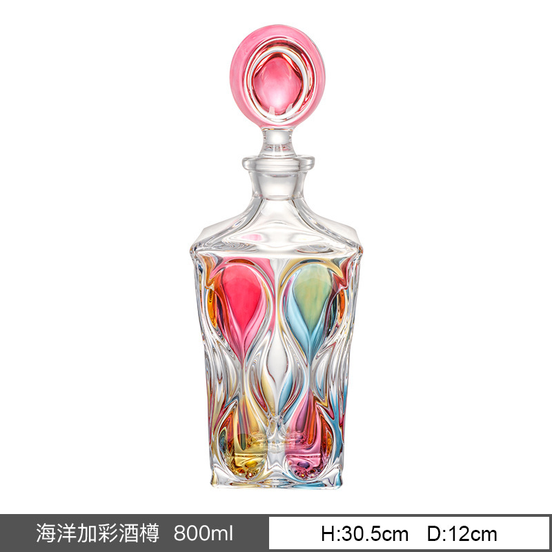 800ML - Ocean-Painted Red Wine Cup Barrel