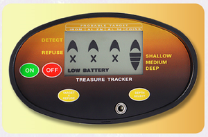 เครื่องตรวจจับโลหะ Treasure Tracker ขนาด 18 ซม. พร้อมขดลวดค้นหาสีดำ วัสดุพลาสติกกันน้ำ หน้าจอ LCD สำหรับผู้ใหญ่ - Product Image 2