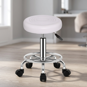 Tabouret pivotant hydraulique réglable en hauteur avec roulettes pour salon et clinique - Product Image 6