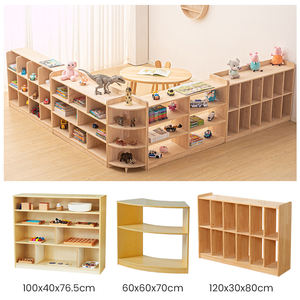 <span class=keywords><strong>Set</strong></span> di Mobili Montessori per <span class=keywords><strong>Asilo</strong></span> Nido e Scuola dell'Infanzia, Mobile Contenitore in Legno per Attrezzature - Product Image 2