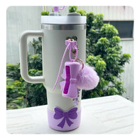 Attaches de câbles en silicone personnalisées, sangles de rangement autobloquantes, porte-clés poupée