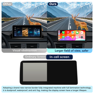 Navegador GPS Ultra Delgado de 12.3 Pulgadas HD 1920x720 IPS/OLED con CarPlay Inalámbrico y Android Auto para BMW E90/E91/E92/E93 320i, <span class=keywords><strong>Mapa</strong></span> Mundial - Product Image 3