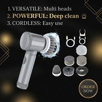 Brosse de nettoyage électrique multifonctionnelle pour cuisine, salle de bain, entretien des chaussures, laveuse portative