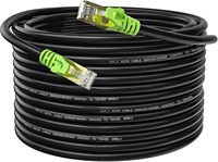 Kabel Patch Ethernet KECHENG Cat7 Cat8 Kecepatan Tinggi RJ45 PVC LSZH Jacket Konduktor Tembaga Murni 8 Konduktor SFTP Terperisai 10ft/15ft