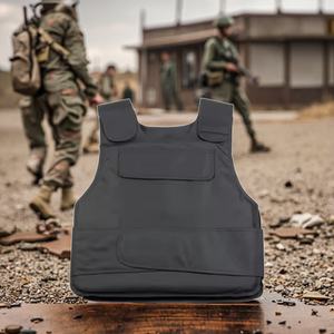 <b>Concealed</b> Hard Steel Anti-Knife Vest with Front & Back Stab-Resistance Armor for Security & Tactical Purposes - Product Image 1