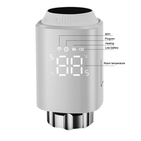 Akıllı Zigbee WiFi isıtma trv termostat dijital WiFi TRV kablosuz radyatör termostat