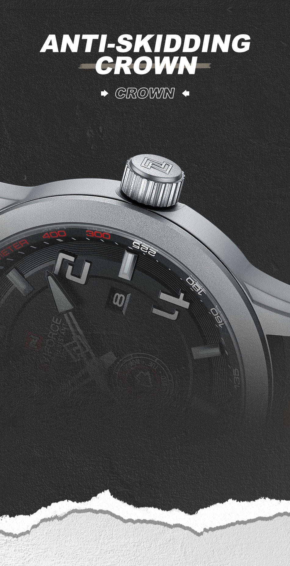 NAVIFORCE 9229 SWLBN Montre-bracelet de luxe pour hommes montre de