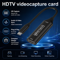 Carte de capture vidéo HDTV Type C en gros 1080P HD, captureur audio-vidéo pour le streaming de jeux, l'enseignement en ligne et l'enregistrement vidéo