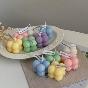Candela Profumata Mini Cubo Dolce Fragranza Personalizzata Mini Candele Profumate Creative in Cera <span class=keywords><strong>di</strong></span> Soia Regalo <span class=keywords><strong>di</strong></span> Nozze - Product Image 1