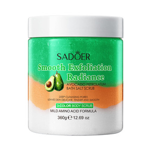Sel de Bain Exfoliant à l'Avocat et à la <span class=keywords><strong>Vaseline</strong></span> 360g – Gommage Corporel Hydratant pour une <span class=keywords><strong>Peau</strong></span> Lisse – Gommage au Sel de la Mer Morte pour Peaux Sèches et Rugueuses - Product Image 6