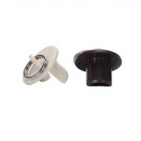 Accessoires pour stores enrouleurs : Embouts de bas de tringle de 20 mm avec anneaux en acier inoxydable