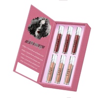 Vente en gros de gloss pour les lèvres base marque privée ensemble de gloss pour les lèvres personnalisé brillant kit de 3 gloss pour les lèvres ensemble de rouge à lèvres liquide mat