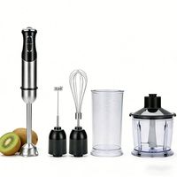 Appareils de cuisine européens standard tout-en-un, mixeur alimentaire, batteur à main en acier inoxydable