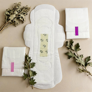 Mejor Precio, MOQ Bajo, <span class=keywords><strong>Toallas</strong></span> Sanitarias de Chip de Artemisia a Prueba de Fugas y de Secado Rápido al por Mayor para Mujeres, Uso Nocturno de Flujo Abundante - Product Image 2