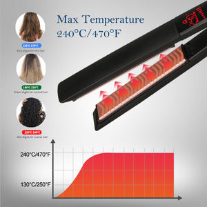 470 écran tactile fer plat pour vêtements <span class=keywords><strong>cheveux</strong></span> plaque en céramique lisseur peigne <span class=keywords><strong>solaire</strong></span> USB pour ménage hôtel utilisation marque emballage - Product Image 4