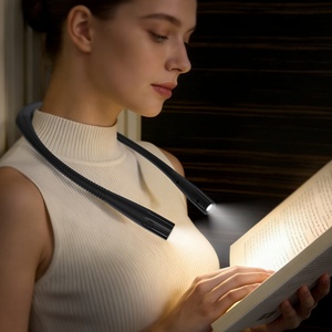 LED Portable Hanging Flexible Soft Silicone Arms Neck Reading Lamp Rechargeable 3 Colors Book <b>Lights</b> Eye Protection Desk Lamps - Product Image 2
