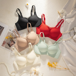 Phụ nữ traceless đẹp trở lại áo ngực có thể điều chỉnh mềm hỗ trợ đồ lót lớn nhỏ ngực tùy chọn mỏng vú tucking rắn - Product Image 2