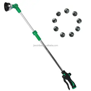 28''-42'' Water Wand Aluminium Long Pole High Pressure Sprinkler Gun 9 Pattern Garden Water Sprayer Nozzle