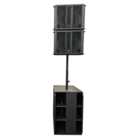 Speaker Line Array Pasif 400W 12-Inch 2-Way Coaxial Laris Manis dengan Kontrol Aplikasi untuk DJ, Pesta Pernikahan