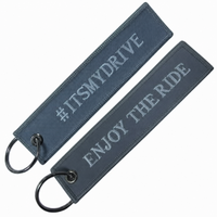 Porte-clés brodé personnalisé pour voiture et moto, avec initiales du propriétaire et style de véhicule