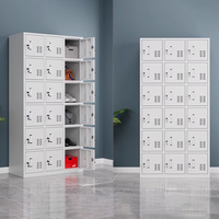 Armoires de rangement modernes en acier inoxydable personnalisées, mobilier de bureau, casiers pour employés, durables, écologiques, grande capacité