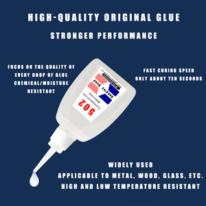 502 Nhanh Chóng Làm Khô Keo Mạnh Mẽ CA Keo Tất Cả Các Mục Đích Cyanoacrylate Dính Cho Gỗ Kim Loại Gốm Cao Su Da Và Sợi Thủy Tinh - Product Image 2