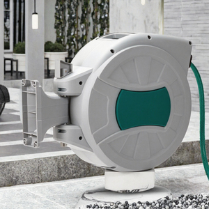 Meilleur fabricant de tuyau d'arrosage rétractable automatique en plastique de 30 m (100 pieds) pour jardin, enrouleur mural pour tuyau agricole - Product Image 3