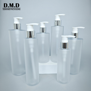 최소 주문량 낮음 500ml 400ml 100ml 빈 플라스틱 PET 150ML 200ML 250ML 300ML 8oz 프로스트 병 금색 펌프 포함 - Product Image 5