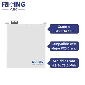 51.2V 100Ah sistema di accumulo dell'energia solare ricaricabile Lifepo4 batteria ibrida casa batteria agli ioni di litio