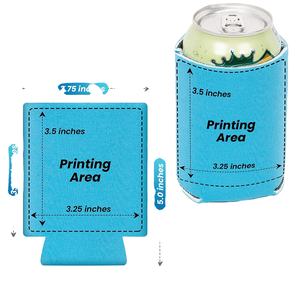 Sac isotherme et imperméable en néoprène avec logo de dessin animé personnalisé pour bouteilles de boisson hautes de 12/24 oz et porte-canette de 250 ml - Product Image 5